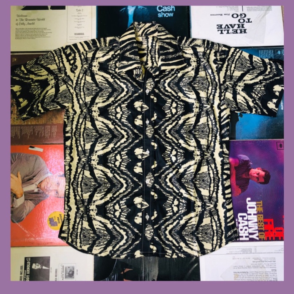 African Earthen Print Dress Shirt
